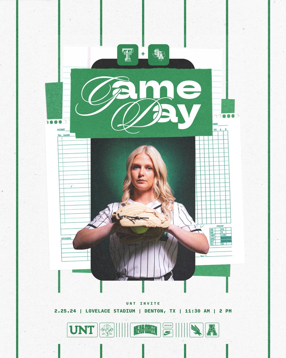 Good day to play two

🆚 Texas Tech | SFA
⏰ 11:30 AM | 2 PM
🏟️ Lovelace Stadium
🎟️ northtex.as/SBtix24
📊 northtex.as/SBStats

#GMG 🟢🦅 x <a href="/Emma_Grahmann/">Emma Grahmann</a>
