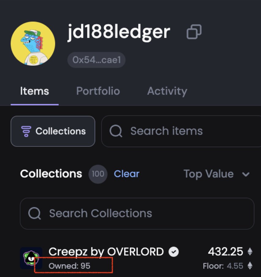 Bros been buying for 2+ years straight.

BLE (25 Creepz+) get to have 1 on 1 chats with the team.

bro doesn't stop buying. What does he know? 

And he's not the only one, every BLE holder only accumulates more and more. 

This is what actual conviction looks like. Keep fading.…