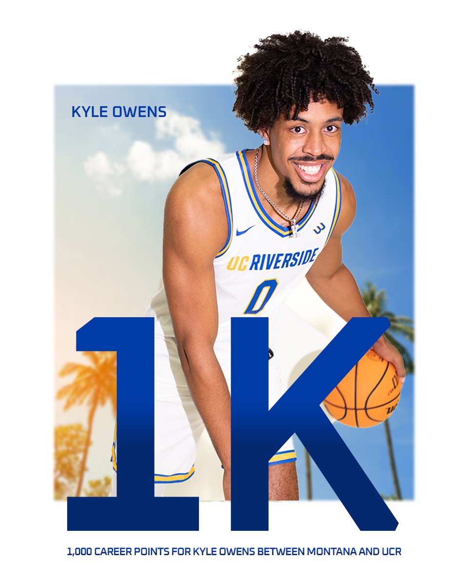 With that pair of free throws, Kyle Owens has eclipsed 1,000 points in his college career! 

Congrats, KO. 🤞

#GoHighlanders