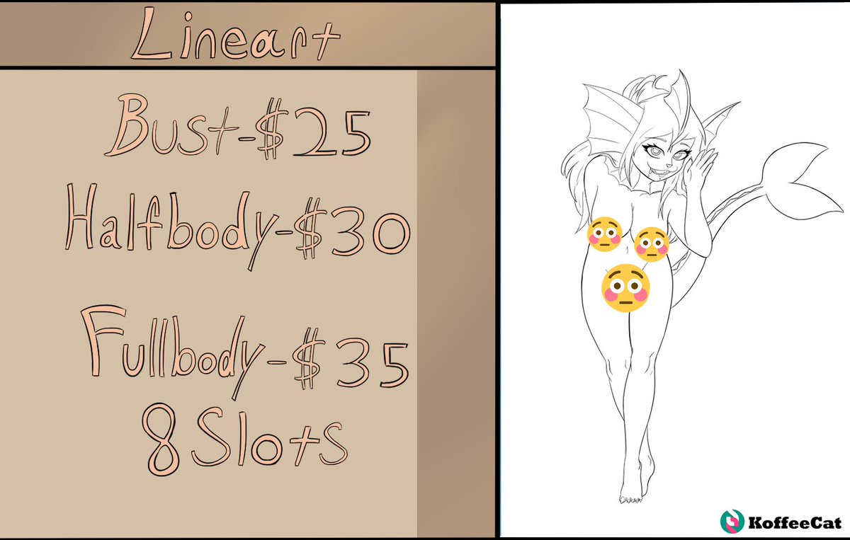 CatKoffee98's tweet photo. Opening Commissions for the first time! Mostly doing NSFW!  Details below VVVVVV #commissionsopen #commissions #furrycommission #nsfwcommissions #nsfw #ArtCommission https://t.co/8PIxITF3aJ