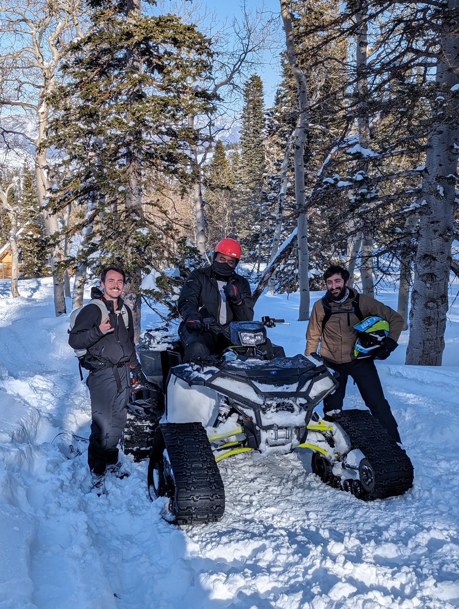 taylordsparks's tweet photo. @UUtah @utahmse isn't a top ten program *YET* so in the meantime, I'll have to just go all out for our recruitment fly-in weekend. Just try and top this one! Snowmobiling, helicopter rides, a chance to see #cybertrax in person, and a live rock show. See ya in the fall! https://t.co/DM60g4v04J