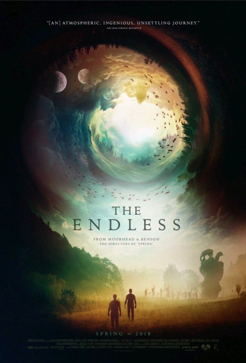 #NowWatching #TheEndless2017 on Peacock and all the free ones 
Written by #JustinBenson
Directed by Justin Benson and #AatonMoorhead
Starring Aaron Moorhead, Justin Benton, #CallieHernandez #TateEllington #ShaneBrady and others.
92 on Rotten Tomatoes, have you seen it?