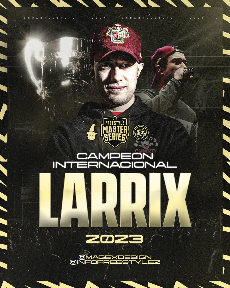 ¡Campeón Internacional! 🏆

LARRIX 🇦🇷 es el campeón de la Gran Final de FMS Internacional disputada en México 🇲🇽.

El argentino venció en el enfrentamiento final a El Menor 🇨🇱.

#FMSInternacional 🏆 | <a href="/MageAlban/">Mage 🔮🎨</a> 🎨