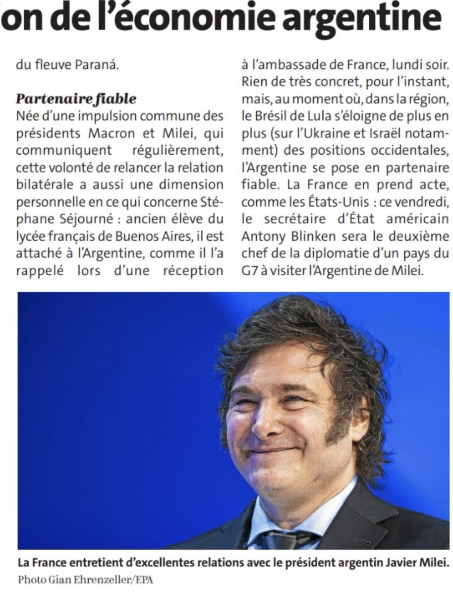 Cherchez l’erreur! 
Le Brésilien Lula reste adulé en France où il est citoyen d’honneur de Paris. 
Et l’Argentin Milei est diabolisé. 
Lequel des 2 sombre pourtant dans son alignement sur Moscou et sa haine d’Israël? <a href="/juanbuchet/">Juan Buchet</a> <a href="/LeTelegramme/">Le Télégramme</a>