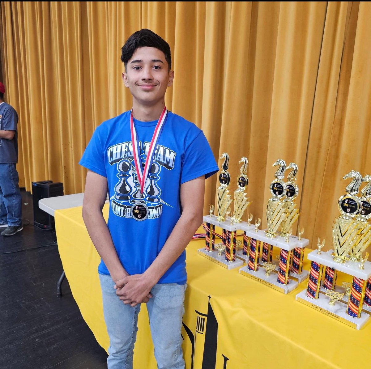 RgutierrezChgo's tweet image. Congrats to JD for winning 2nd place in the Regional IV Chess Tournament.
#ChessLife #ClintHS #ClintFamily