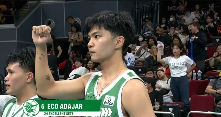 DLSU wins vs UST in 4-sets
26-24, 23-25, 25-21, 25-15
POG Eco Adajar 24 excellent sets
#UnbreakableSpiritDLSU #UAAPSeason86