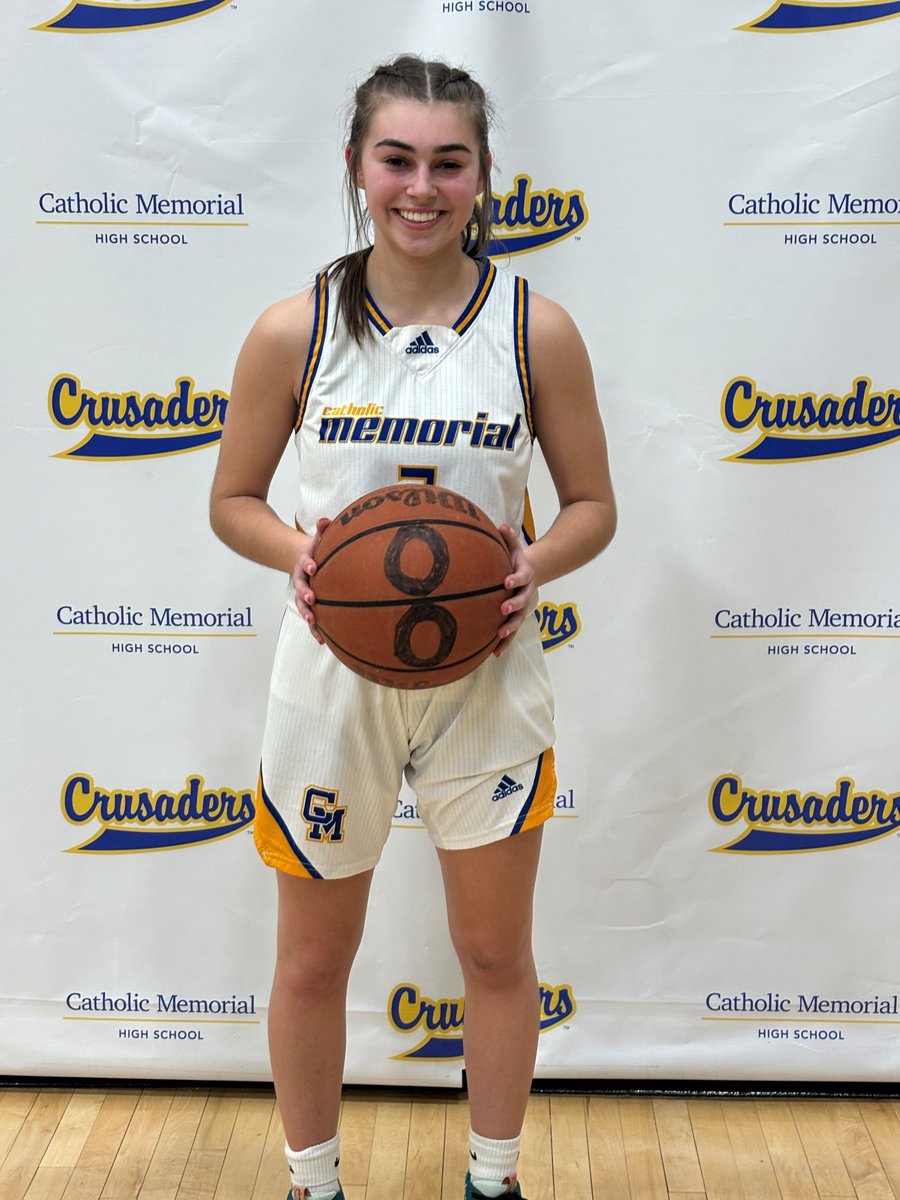 Congratulations to Oliva Conway on setting a new Catholic Memorial girls basketball record with 8 three pointers in tonight's Regional Final win.