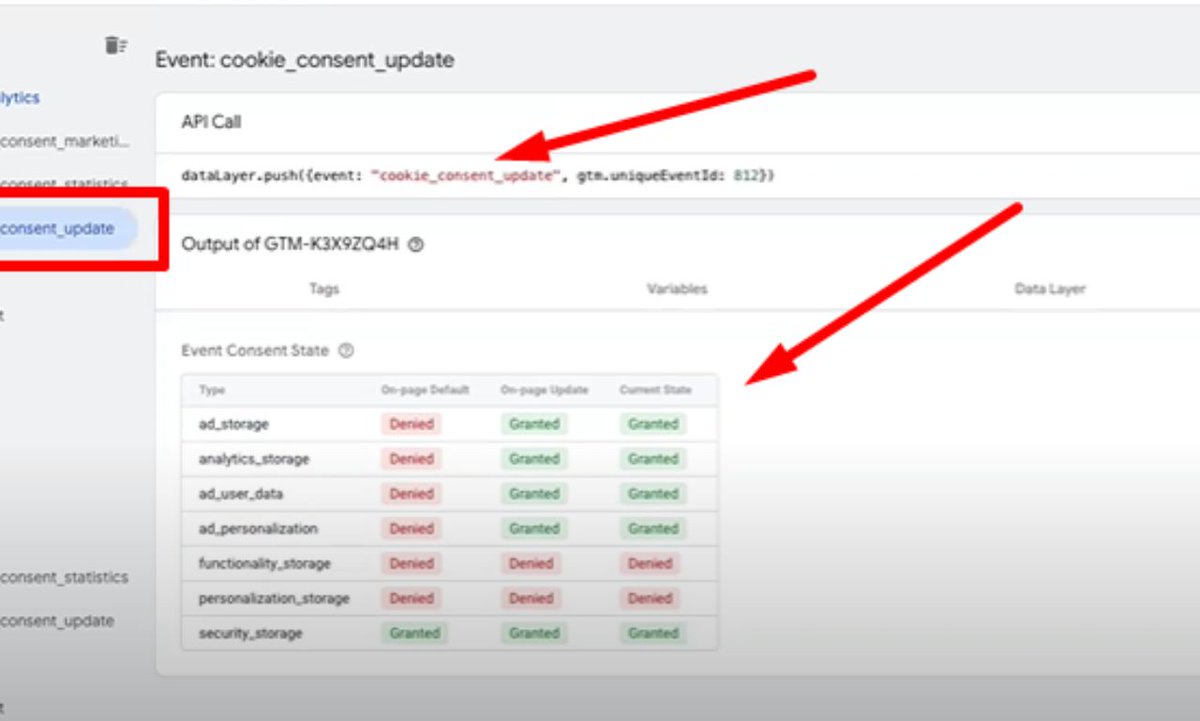 TrackingAnalyst's tweet image. Since March 2024, if you are using Google Ads to promote your business, you have to implement the new Consent Mode V2.
If you don't do it, the performance of your campaigns will be disrupted.
Elevate your website with expert Consent Mode V2 configuration via Google Tag Manager