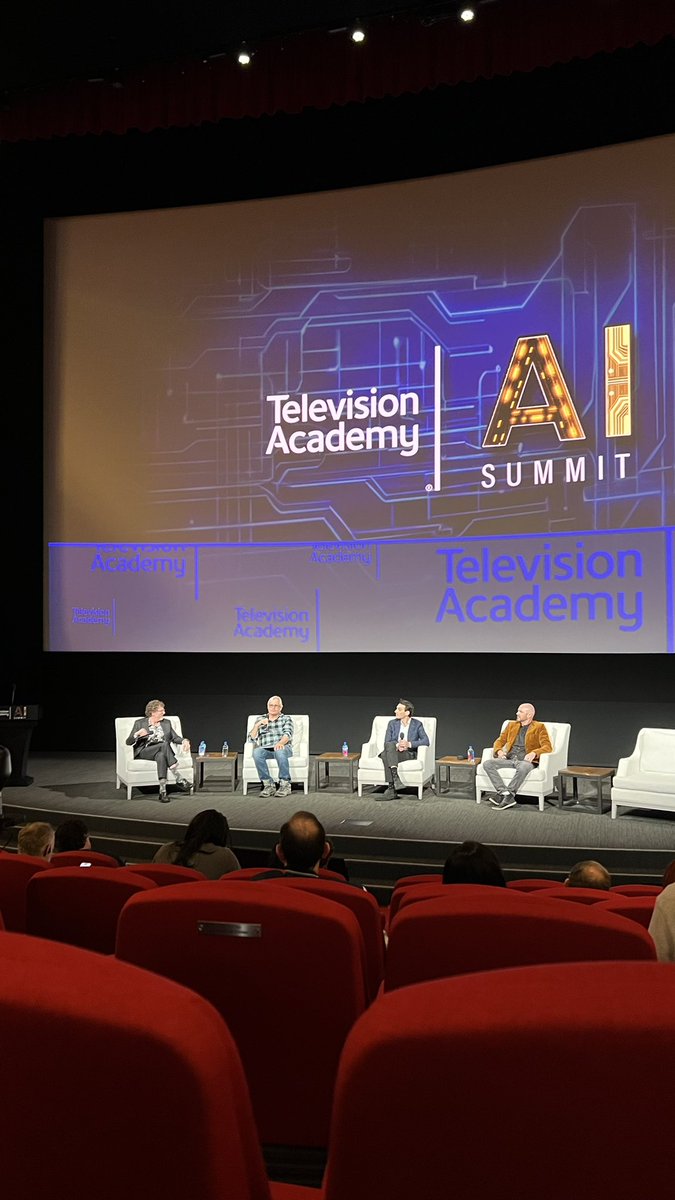 ✨ Thank you @TelevisionAcad for hosting an amazing “Artificial Intelligence (AI) Summit” today! Many thanks to SciTech Governors Wendy Aylsworth, Barry Zegel — and the Television Academy AI Task Force. I had a blast today! 🤖👌🏼

#TelevisionAcademy #Hollywood #LosAngeles