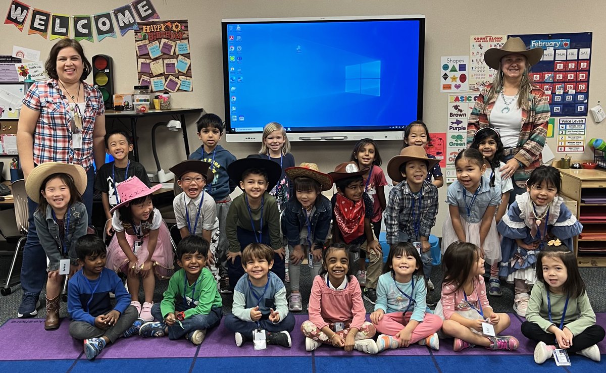Giddy up! Howdy! From the cutest PreK cowpokes in the West! <a href="/katyisd/">Katy ISD</a> #twehowl <a href="/twehowl/">Tom Wilson Elementary</a> #katypk #katyisd #GoTexanDay