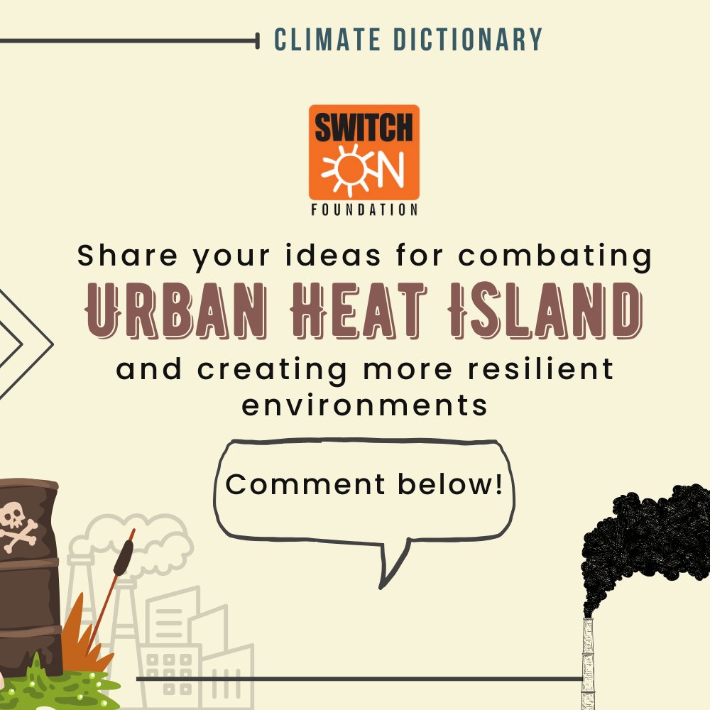 #ClimateDicitonary | Feeling the heat?

#UrbanHeatIslands are turning up the #temperature in our cities. Let's explore solutions for cooler, more resilient #urban environments.
#ClimateDictionary #ClimateChange #Heat #Rural #UrbanHeatIsland #ClimateAction #SwitchON