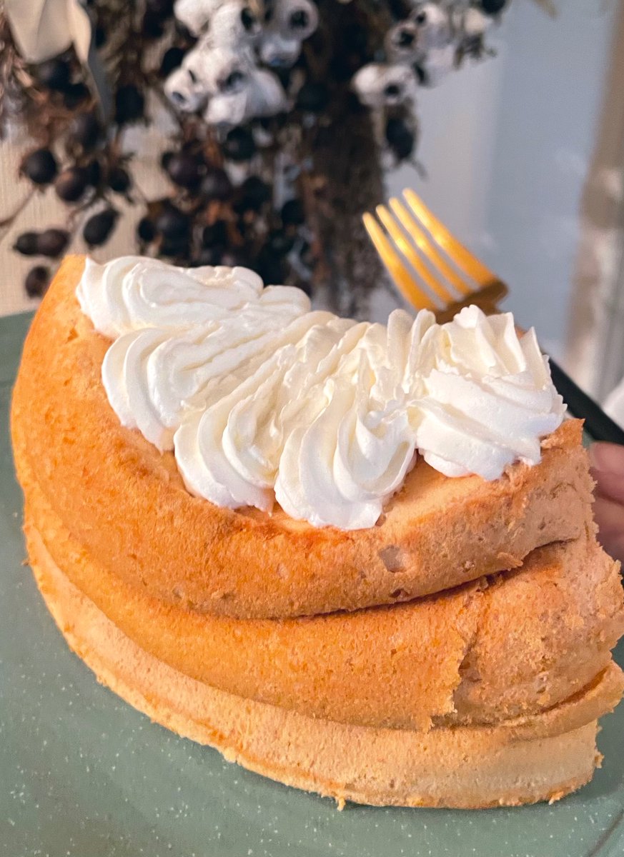 頂いたシフォンケーキとっても美味しかった🧁✨🫶