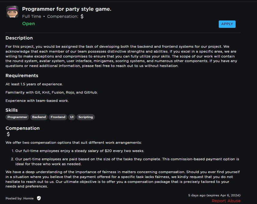 floatRBX's tweet image. average talent hub post