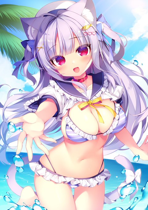 いっしょに遊ぼっ🏖🩵
#MOE2024 