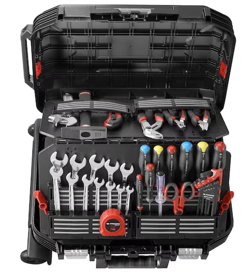 SontaSolutions's tweet image. #FACOM Rolling case with large #industrialmaintenance set 68 tools
Easy transportation.
Modular #toolsorganization.
Ideal for #craftspersons and itinerant #technicians.
#sontatools #sontasolutions #sonta #toolkit #servicetechnician #innovation #creativity #mro #industrialtools