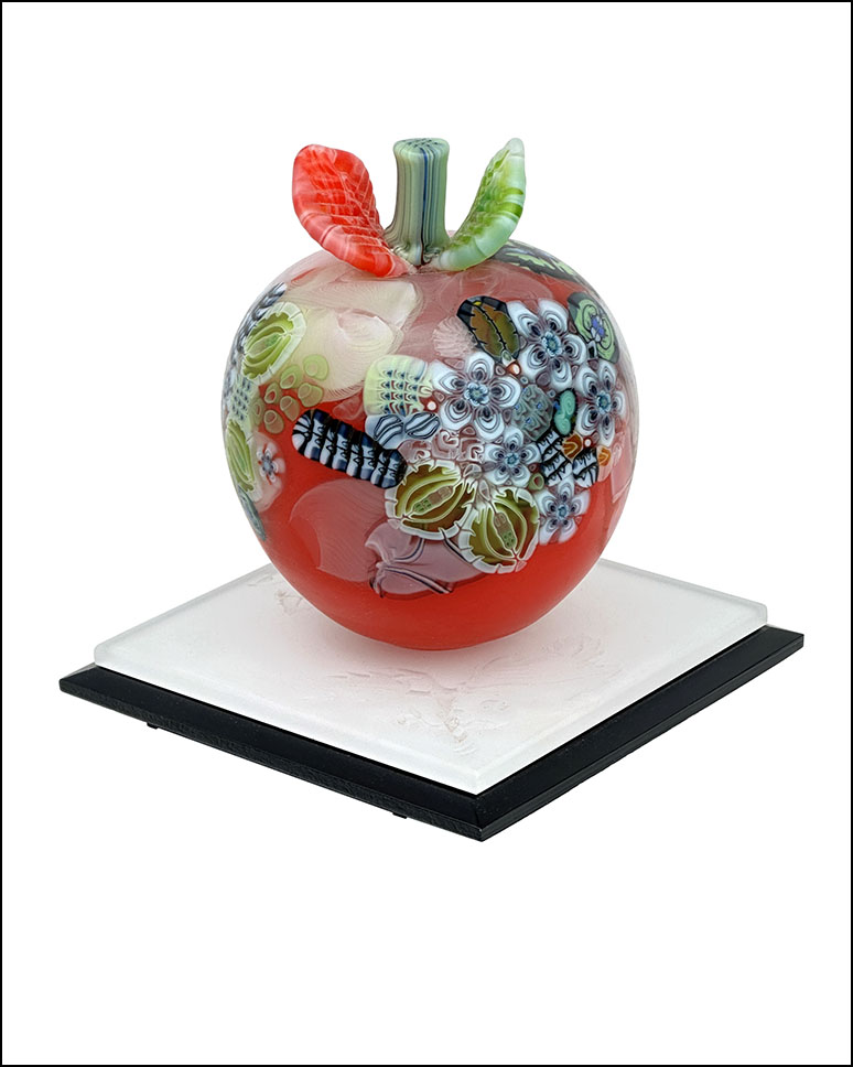 New inventory: Richard Ritter 'Candy Apple' art glass sculpture. #TwoGuysAndADog #RichardRitter #ArtGlass #StudioGlass #GlassSculpture #Murrine #Apple #Sculpture #ListedArtist #StratfordAntiqueCenter #ContemporaryArt #Craftsman #ContemporaryGlass #HomeDecor #Collectible