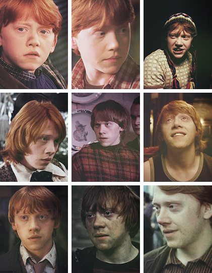 Harry Potter World on X: Ron Weasley through the years ..., حجم الصورة 421x542