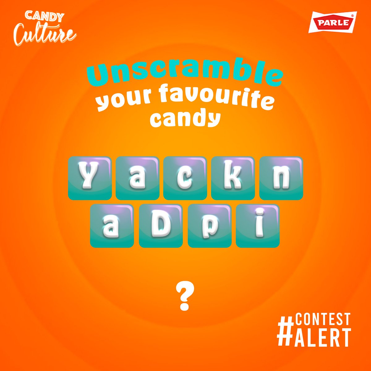 Can you unscramble your favourite candies? Let us know in the comments if you have guessed it right. Top 3 contestants who unscramble first on all the posts, get a chance to win an exciting prize. Rules to participate: 1. Follow our handle 2. Tag 5 friends who should participate