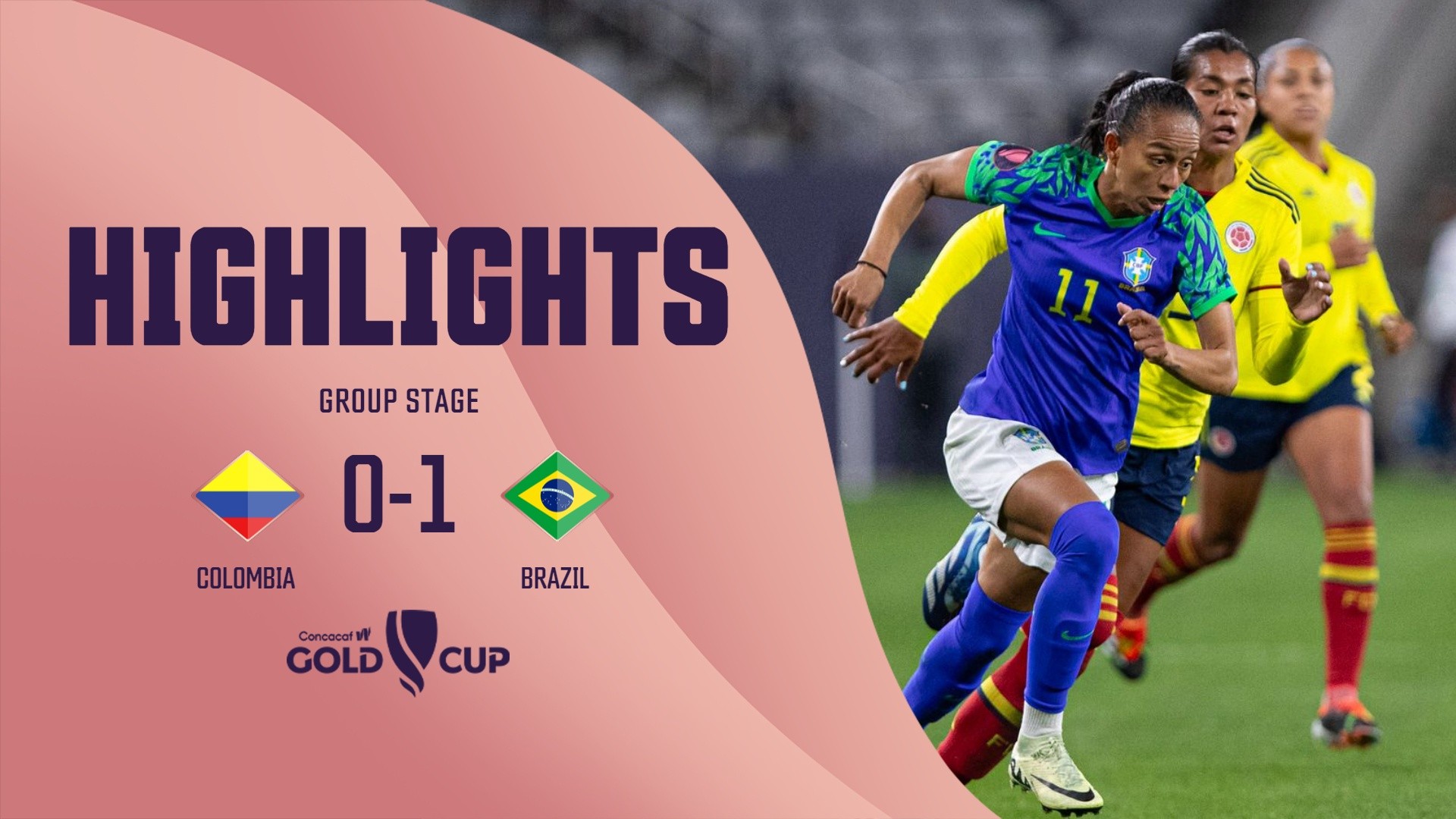 Don't miss out on the top moments from the Colombia vs. Brazil match! 🇨🇴 🇧🇷 #WGoldCup