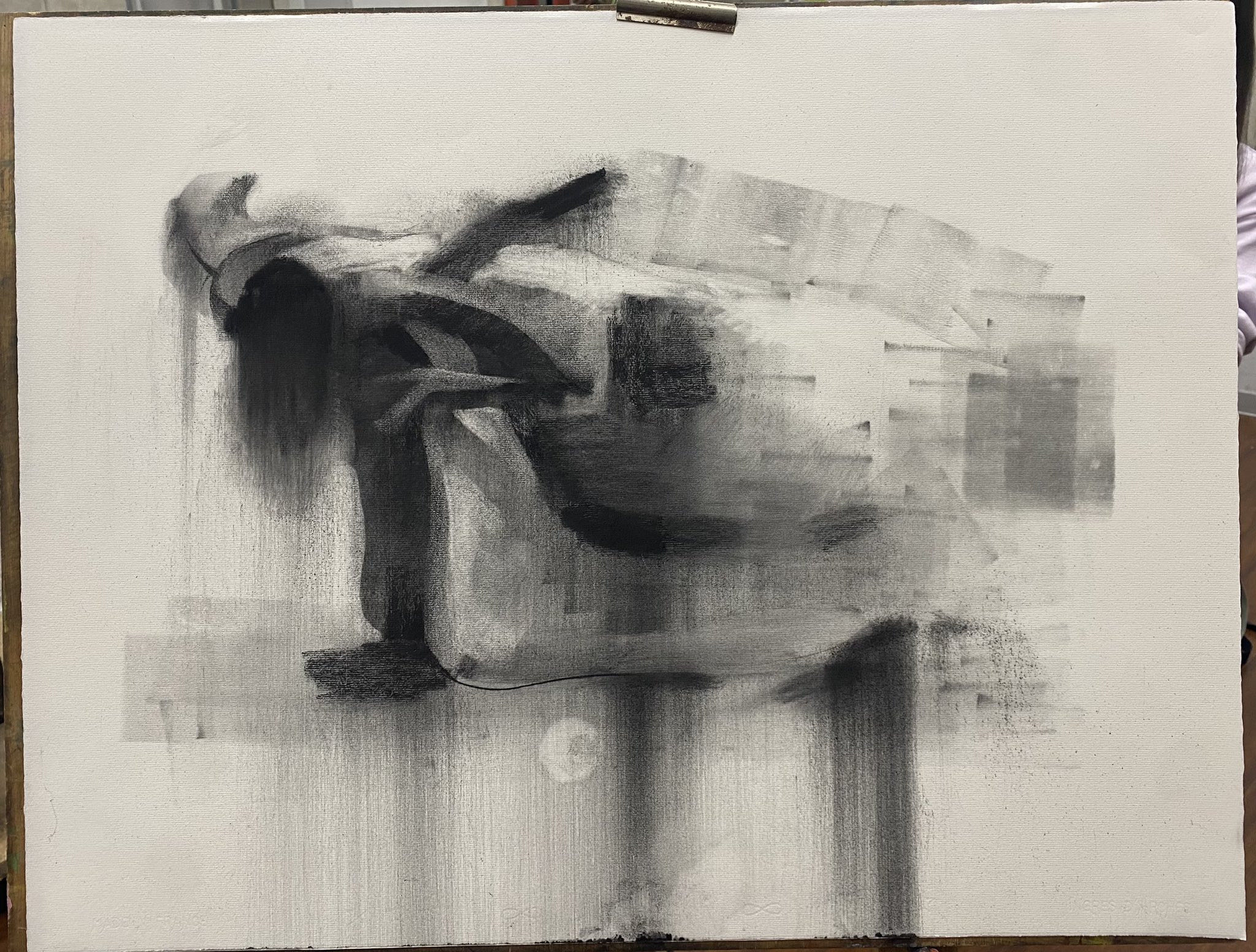 木炭デッサン 6h #charcoaldrawing #charcoal #drawing #木炭 #木炭デッサン