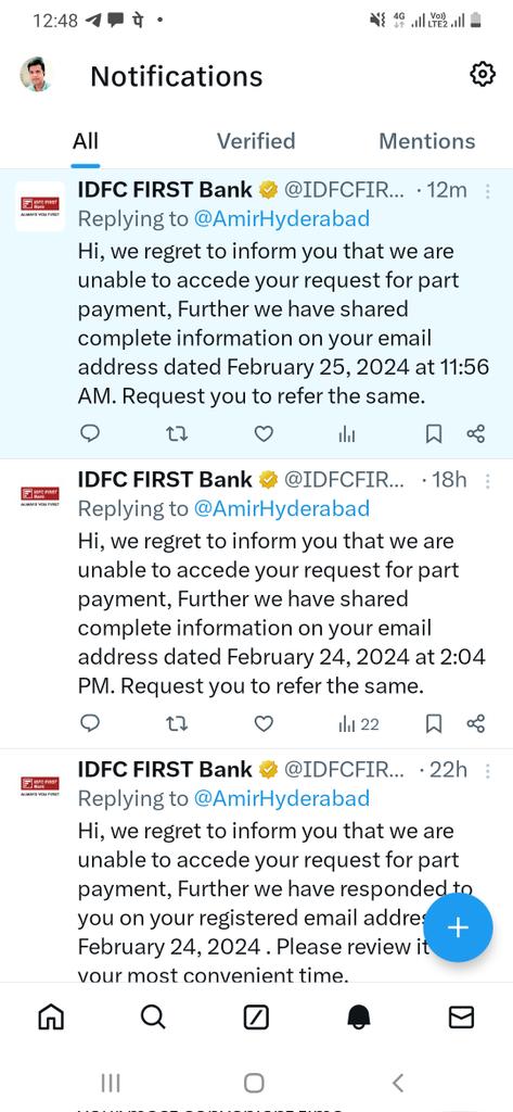 #AlwaysYouFirst

I have worst experience with idfc customer care how he cheated  me and idfc bank torturing me #idfc #rbi