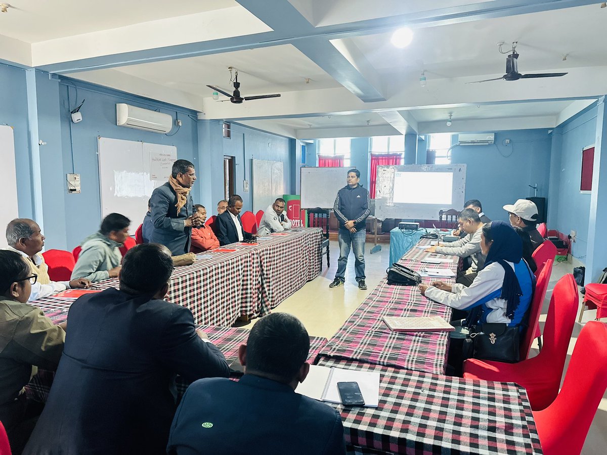 parmeshwarjhaa's tweet image. Happening now, one day orientation to HCF In-charge of Khadak Municipality on Health care Waste Management under #WASHSDG project of @SABALNEPAL with the supporting by @SnvNepal