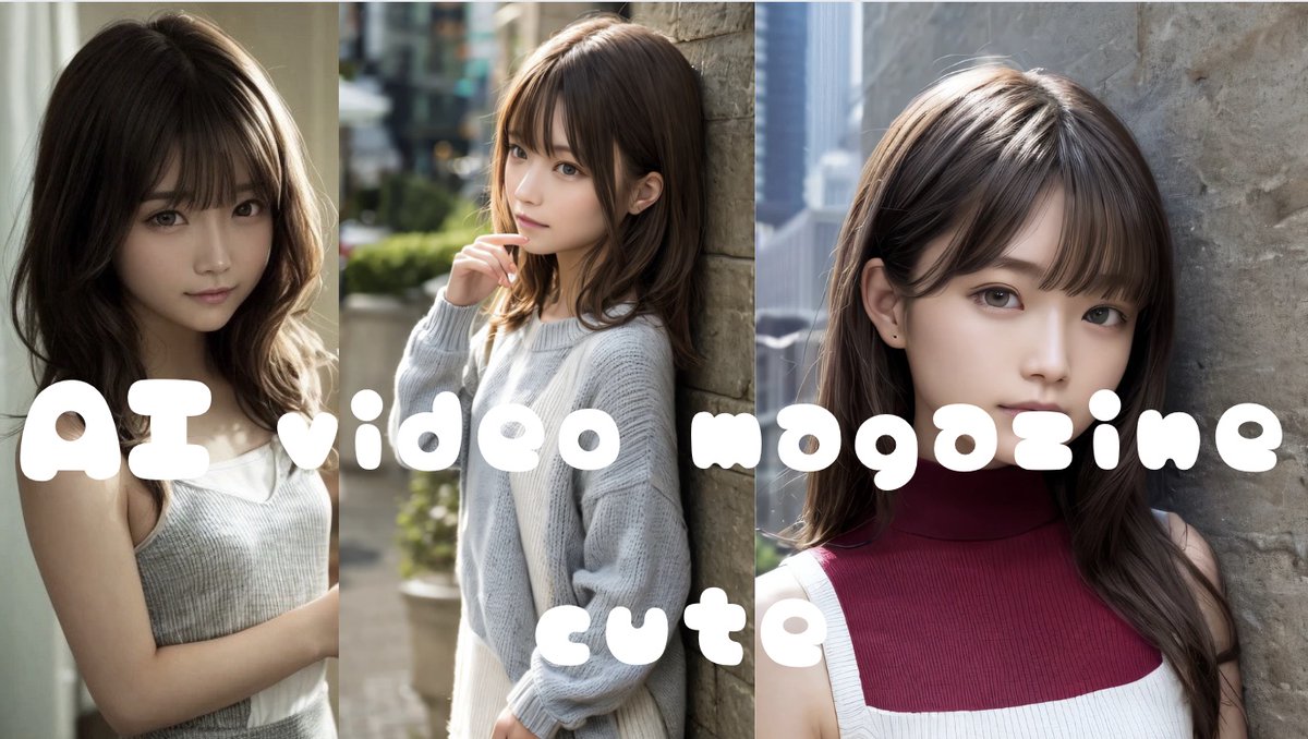 VegetableLifeJ's tweet photo. AI video magazine  cute Vol.16
UPしましたご鑑賞下さいね
https://t.co/8ZEU4K0y97 https://t.co/av0rJfIy1I