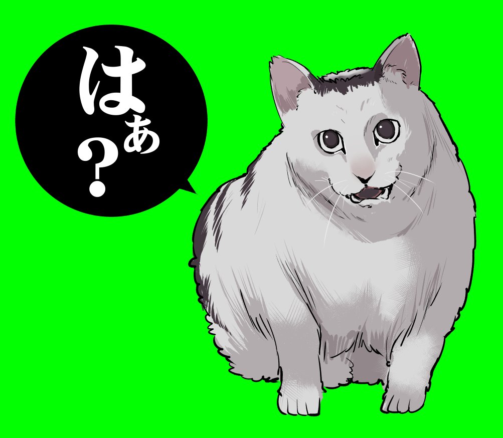 肌色描くと怖いからネコを描くラクガキ
『例のネコ』 