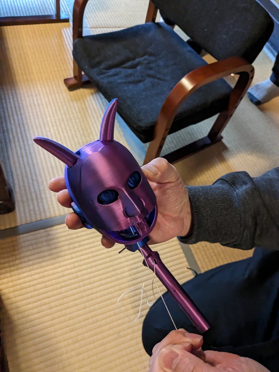 kazweda's tweet image. ニンジャのお父さんは3Dプリンタで人形を作っているらしい。#CoderDojo伊予
