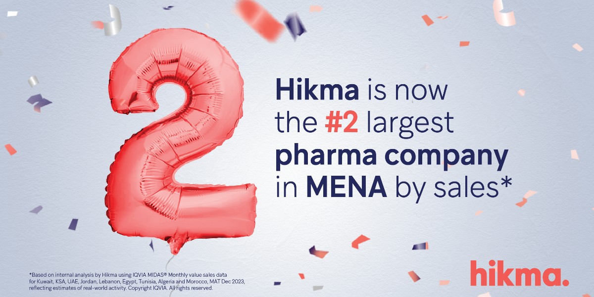 #News for #Investors and #Media #DYK Hikma is now the 2nd largest pharmaceutical company in MENA? We’re proud to celebrate over #45years of enabling patients’ access to high-quality essential #medicines and healthcare solutions to millions of #patients. brnw.ch/21wHinu