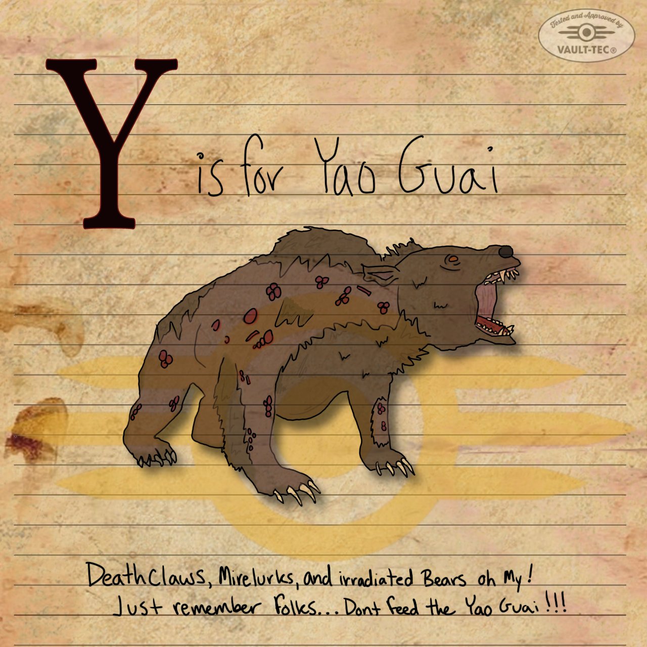 Shane on X: &ldquo;&ldquo;Y&rdquo; is for Yao Guai Deathclaws, Mirelurks, and 