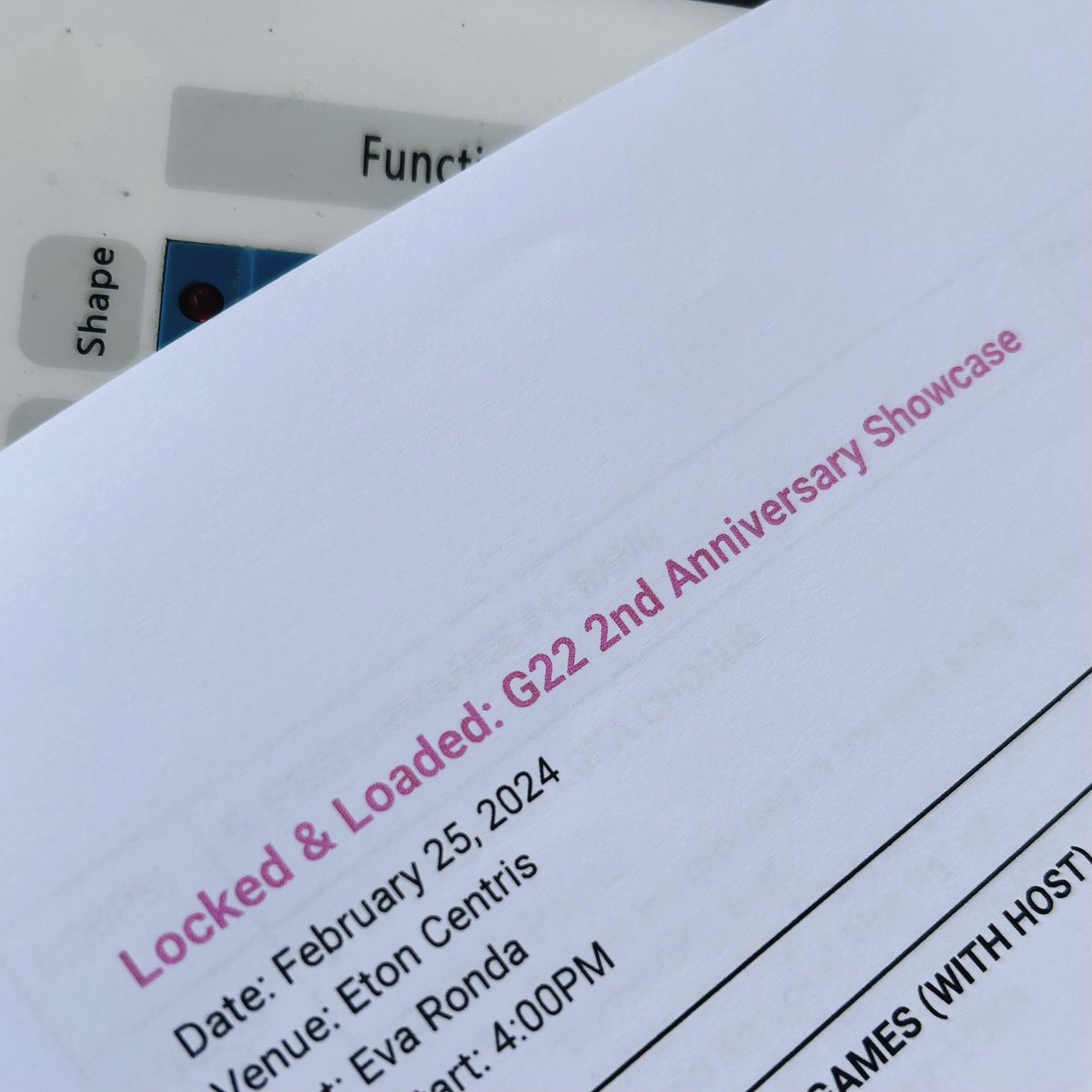 Ready, aim? See you all here at Eton Centris Walk! 💥

 #G22 #G22_LockedNLoaded