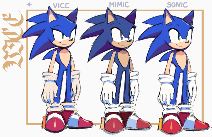 erm! well! i dont have any new art, so here's a redraw of two shapeshifters + Sonic. 