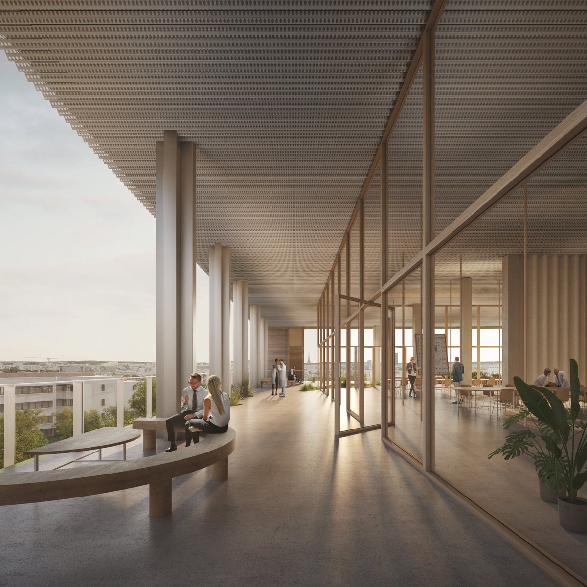 We know how will be the next Research Building @GustaveRoussy (Q1 2027) 32 000 m2 , 60 research teams in 15 Centers, 15 core facilities, 1400 staff. Each floor will include 10 teams of biology that will surround Data Science / Epidemiology teams. We are welcoming new teams !