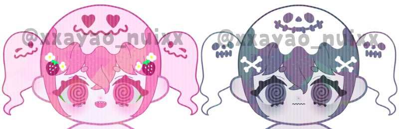 めちゃくちゃラフで申し訳ないですが色違いこんな感じを予定してます🙏