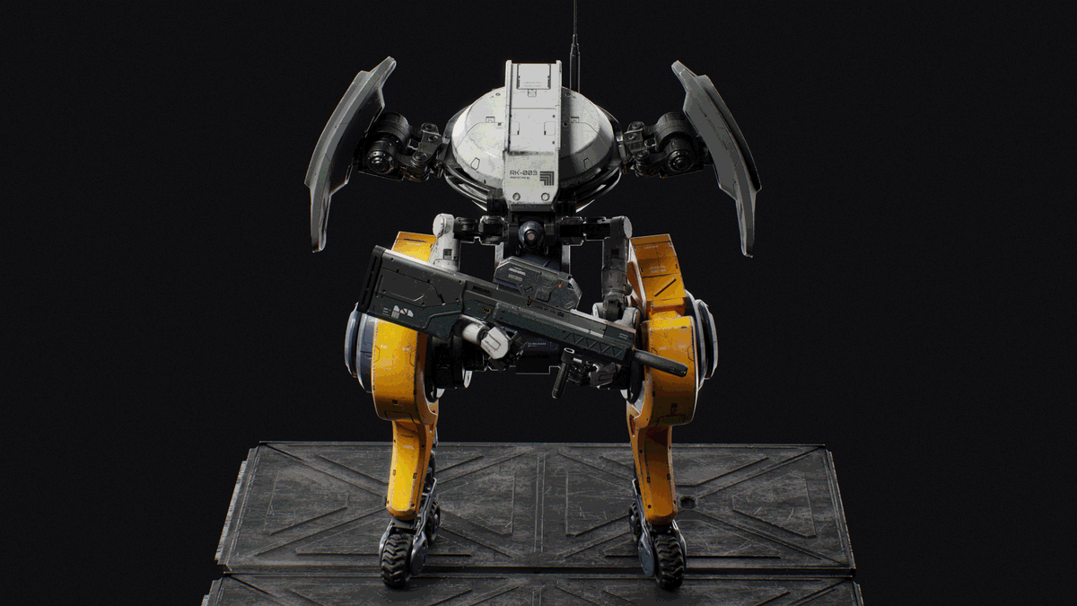 SteveZhi's tweet photo. A.R.M.S. - ADVANCED ROBOTIC MODULAR SENTINEL 
Basic Model
https://t.co/F3iLdwN2Hq

#3D #blenders #SubstancePainter #concpet #scifi #b3d #robot #digitalart https://t.co/kp2Yq9uMfA