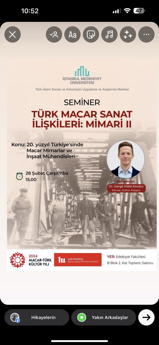 28.02.2024 Çarşamba günü saat 15.00’da programımıza bekleriz. #türkmacar #türkmacarkültüryılı @istmedeniyet @imusanattarihi @IMUEdebiyat @MacarKultur