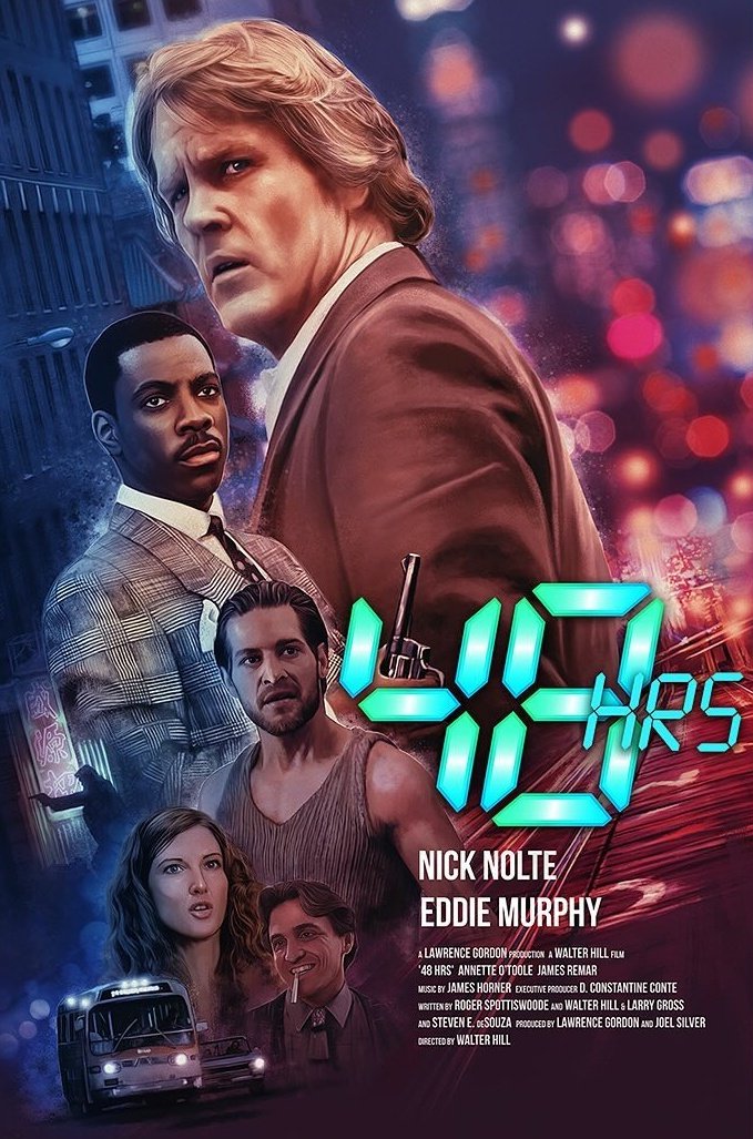 RetroReminiscer's tweet image. 48 Hrs. (1982) 
Art by Rich Davies.