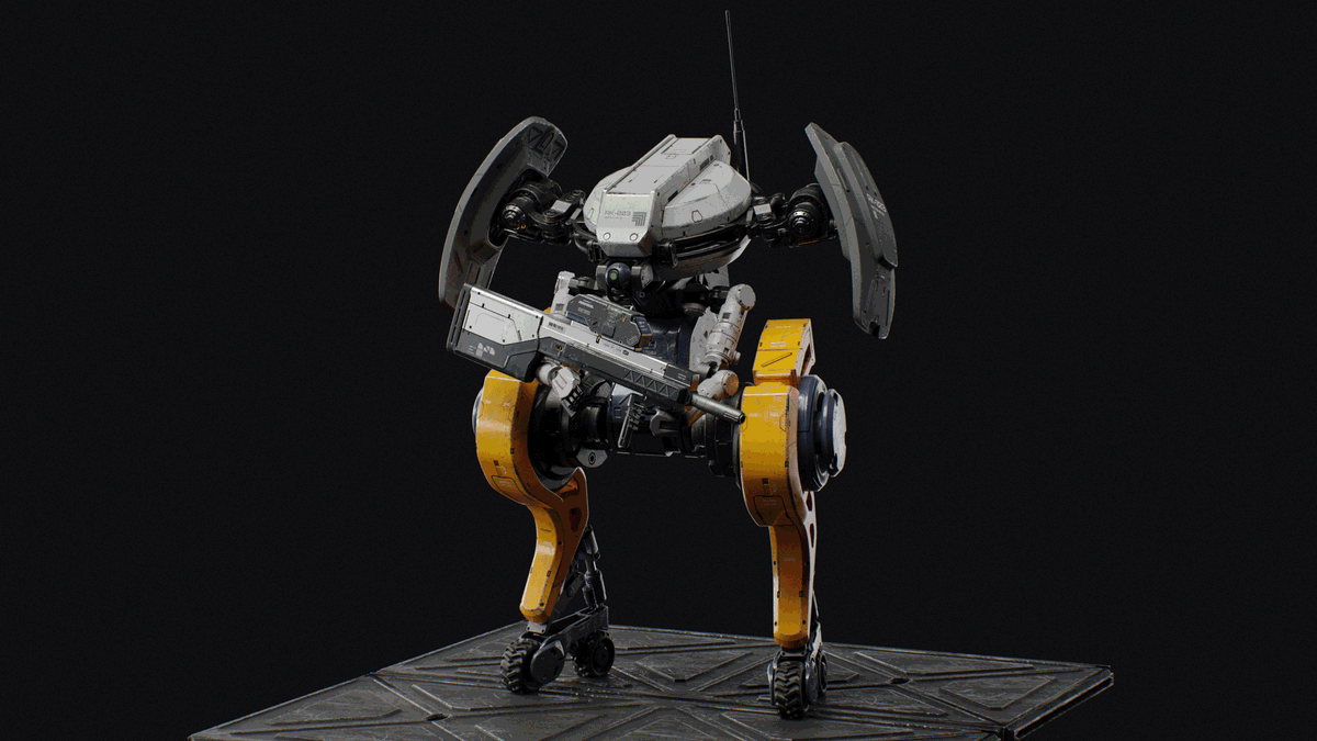 SteveZhi's tweet photo. A.R.M.S. - ADVANCED ROBOTIC MODULAR SENTINEL 
Basic Model
https://t.co/F3iLdwN2Hq

#3D #blenders #SubstancePainter #concpet #scifi #b3d #robot #digitalart https://t.co/kp2Yq9uMfA
