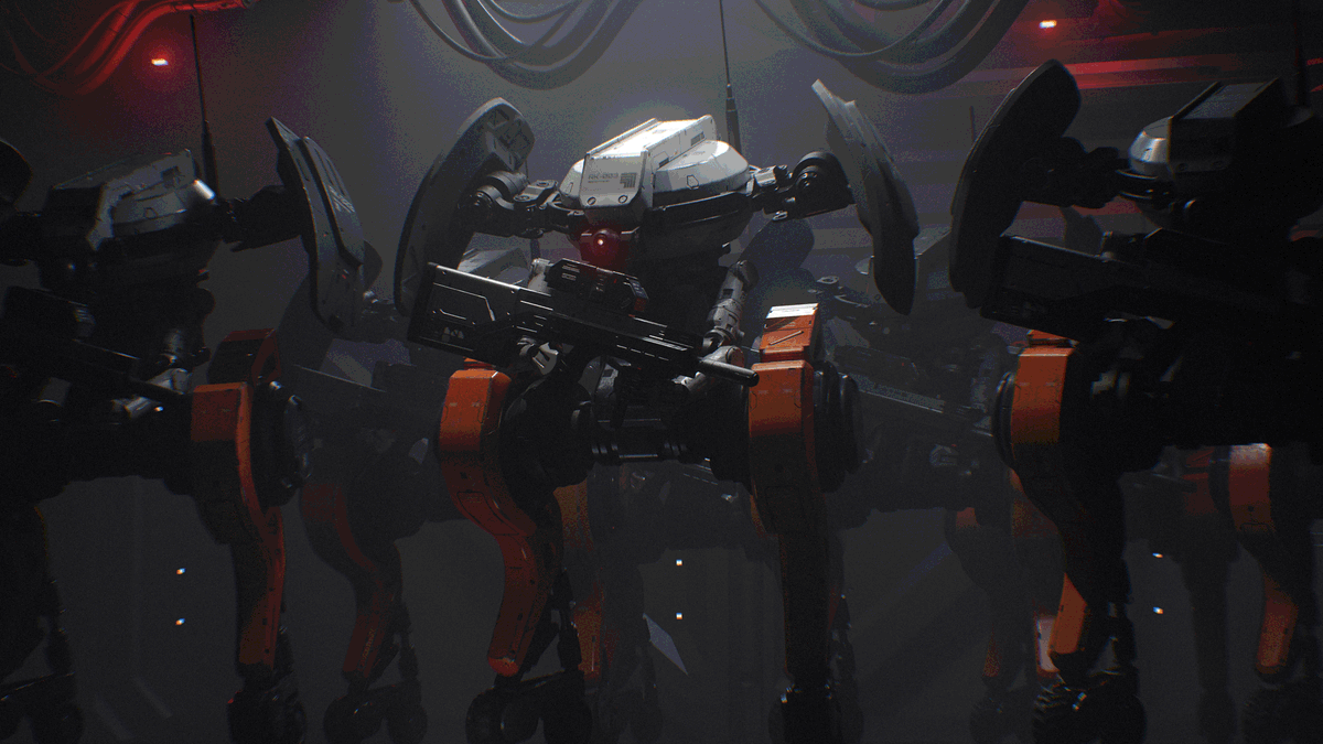 A.R.M.S. - ADVANCED ROBOTIC MODULAR SENTINEL 
Basic Model
artstation.com/artwork/n09g1K

#3D #blenders #SubstancePainter #concpet #scifi #b3d #robot #digitalart