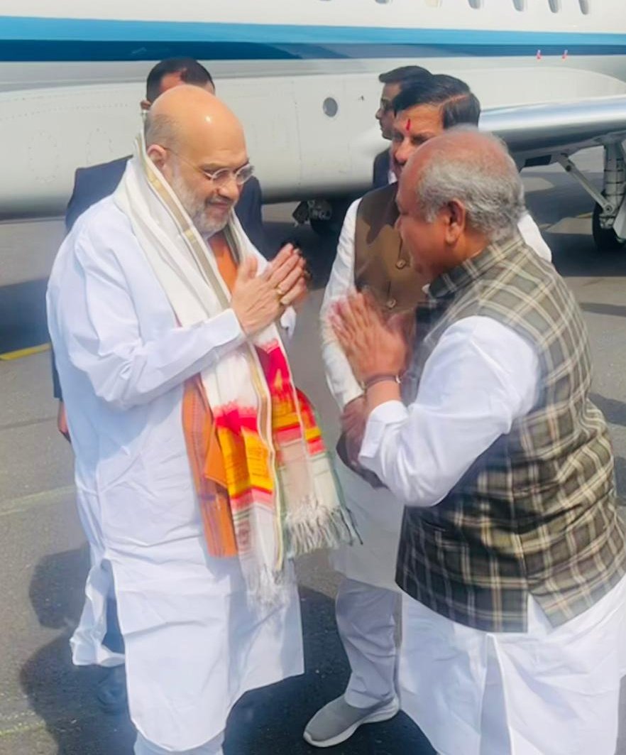 nstomar's tweet image. केंद्रीय गृह एवं सहकारिता मंत्री श्री अमित शाह जी का ग्वालियर आगमन पर स्वागत किया...

@AmitShah