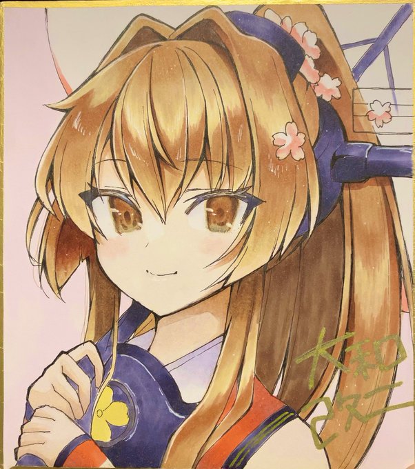 こちら色紙に描いた大和スァン 