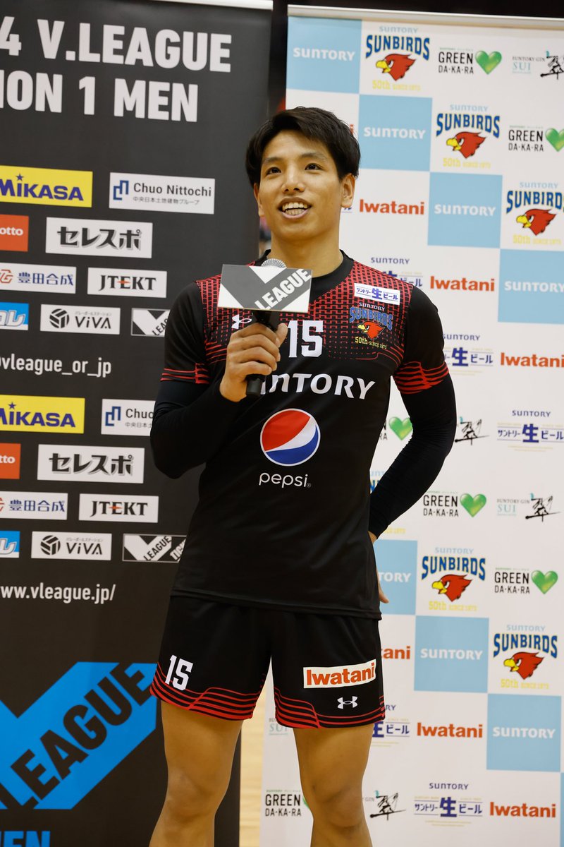 本日のVOMは #喜入祥充 選手👏✨✨ #ONESUNBIRDS #サントリーサンバーズ