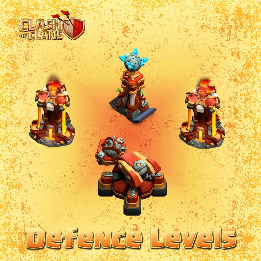 ItsWizZGuru's tweet photo. Defense Levels🤩
Now Our Townhall 16 Will Look Cool, But Not For Me😥
I have Build Those Merged Defenses First😁
#clashofclans #cocupdate #cocupgrade https://t.co/ZG8MRiJCUM