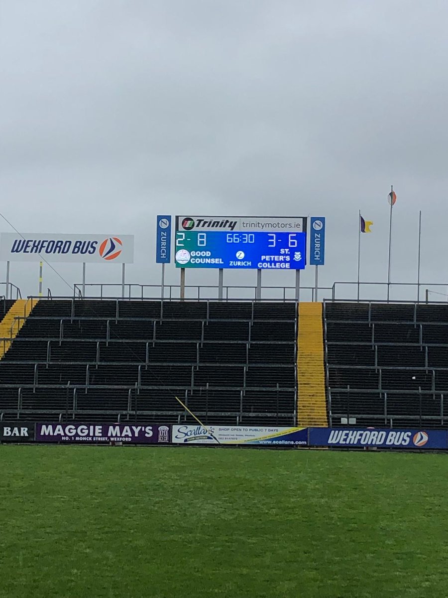 Congratulations to our first year hurlers and their mentors on their win in the Wexford Schools Final in Wexford Park.