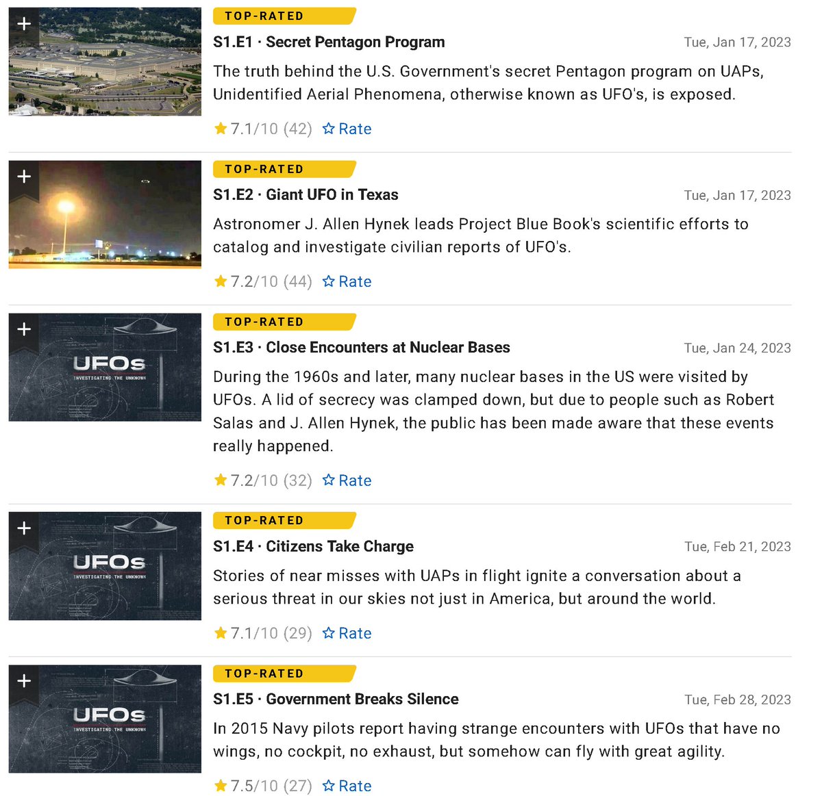 wow36932525's tweet photo. UFO's: Investigating The Unknown   

Complete  TV Series

For outside  USA.

ep 1

https://t.co/ypbJbqgsa3

ep 2 

https://t.co/eARJ1KWWNn

ep3.

https://t.co/7HHUKLGBH4

ep.4    

https://t.co/JR0POqPNhm

ep 5.

 download here

https://t.co/L4wpzUBJj6 https://t.co/3iBPGaC0kR