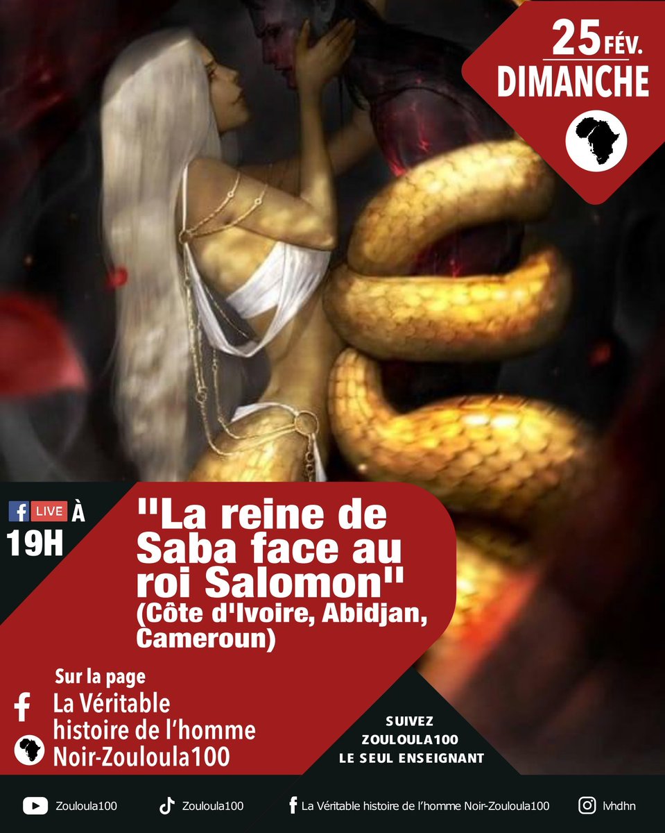 thomas5347's tweet photo. "La véritable conversation enfin révélée !"
#fblive : "La reine de Saba face au roi Salomon" (Côte d'Ivoire, Abidjan, Cameroun) https://t.co/ECC5wNOui3