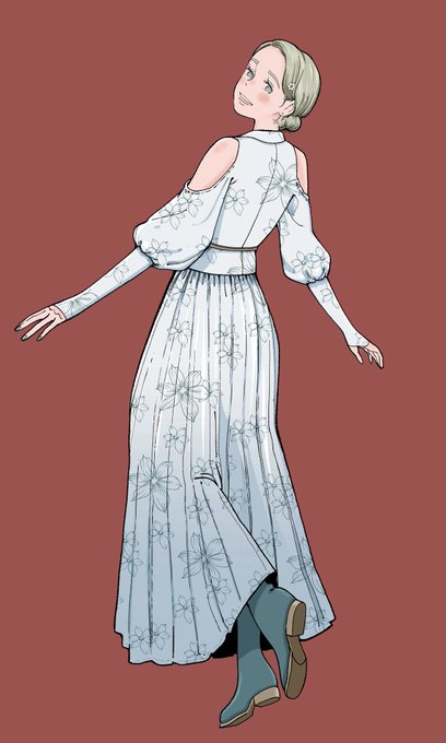 「dress shoulder cutout」 illustration images(Latest)｜3pages