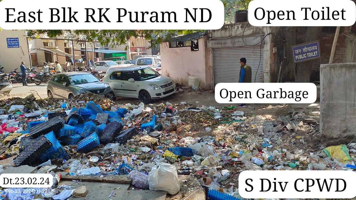 SUNSAN76's tweet photo. @AMITKothiyal82 @SSB_INDIA @SwachhBharatGov @dtptraffic @MoHUA_India @DGCPWD @Secretary_MoHUA @HardeepSPuri @DPCC_pollution @moefcc @SmartCities_HUA @CPWDINDIA @CPWDGOV For preventing #ManMadeDisaster STOP
1.Parking of vehicles in #CPWDPark,
2.Misuse of Designated #CarParking
3.Dumping of #GarbageinOpen
in #EastBlkRKPuramND
Please interveen
#HardeepSPuri
#byadavbjp
#DGCPWD
#DPCC_pollution
#DGSSB
#DGBSF
#DGcrpf
#SwachhBharatGov
#SwachSurvekshan https://t.co/NH6EJ3IsTT