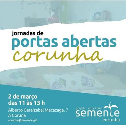 Se vivise na Galicia non dubidaría no modelo educativo que escolheria para os meus filhos. Eu os inscreveria em um SEMENTE...... Anímovos a que fagades o que faría eu.
<a href="/SementeCorunha/">🌱 Semente Corunha 🌱</a>